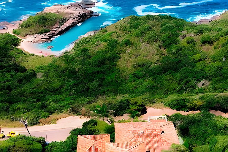 Casa em Búzios com vista incrível pro mar