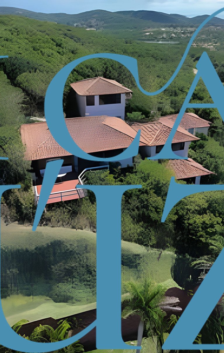 Casa em Búzios com vista incrível pro mar