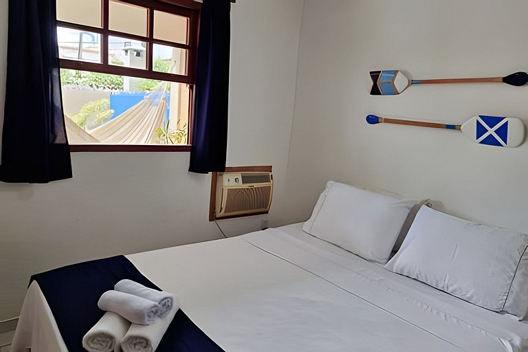 Casa com 2 quartos a 200m da praia