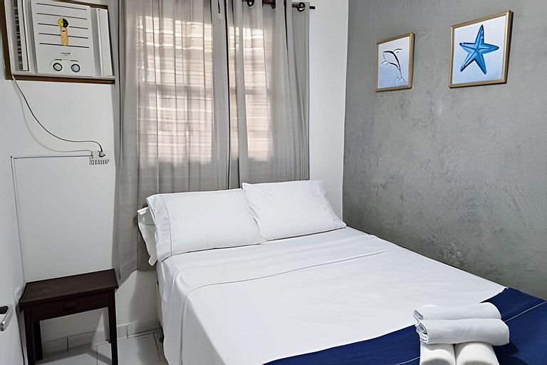 Casa com 2 quartos a 200m da praia