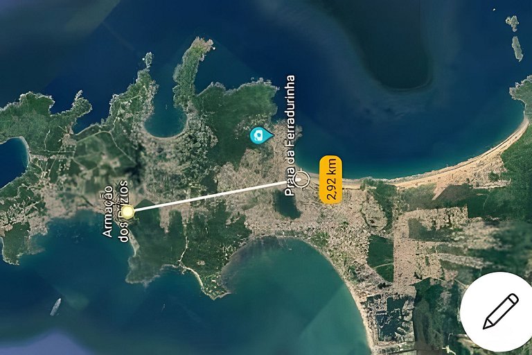Casa com 2 quartos a 200m da praia